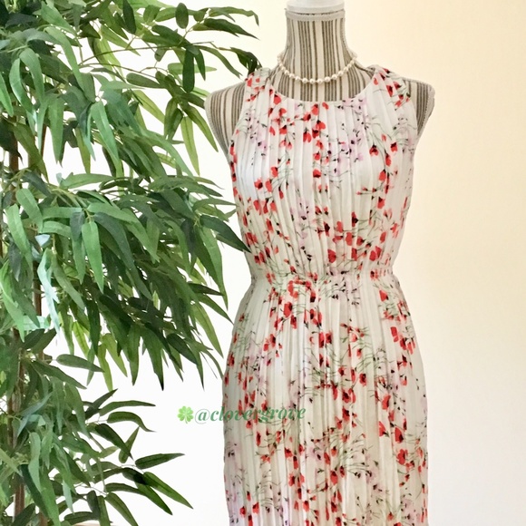 NWOT Banana Republic Floral Maxi Dress Size XS - Picture 2 of 9